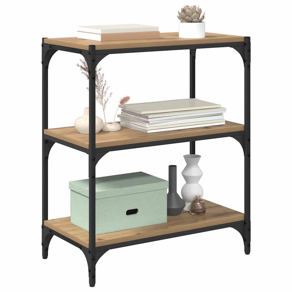 Bibliothèque chêne artisanal 60 x 33 x 70,5 cm - XIOS