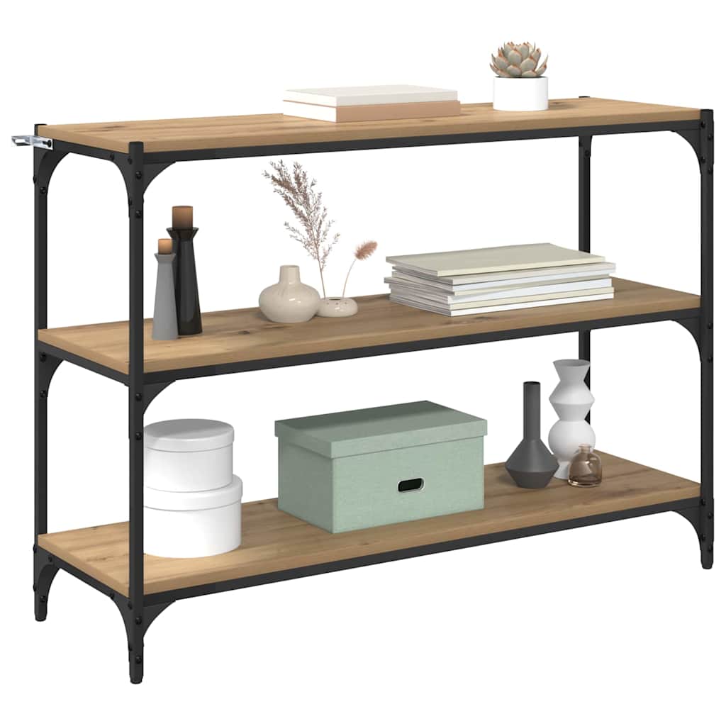 Bibliothèque chêne artisanal 100 x 33 x 70,5 cm - XIOS