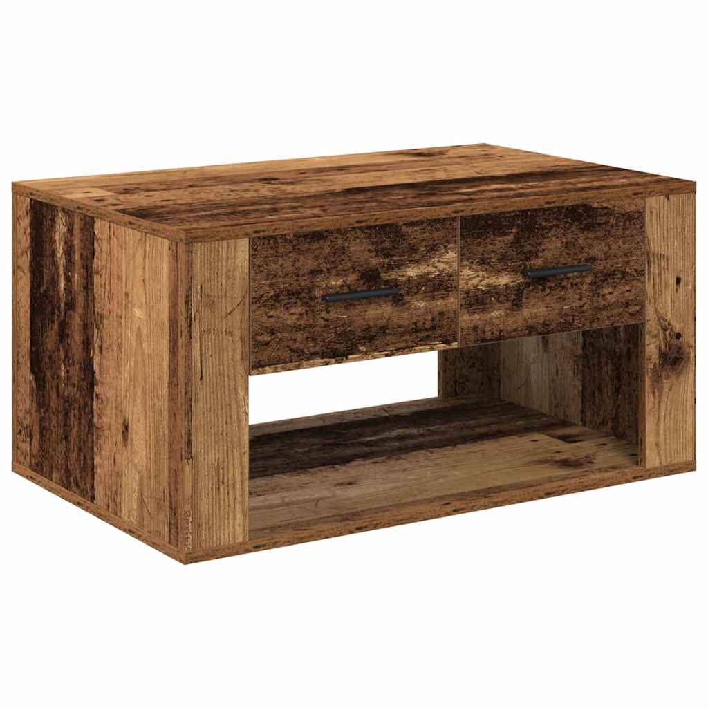 Table basse Bois Ancien 80 x 50 x 40 cm Bois d'ingénierie - XIOS