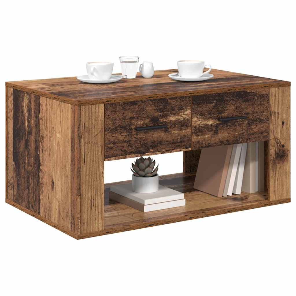 Table basse Bois Ancien 80 x 50 x 40 cm Bois d'ingénierie - XIOS