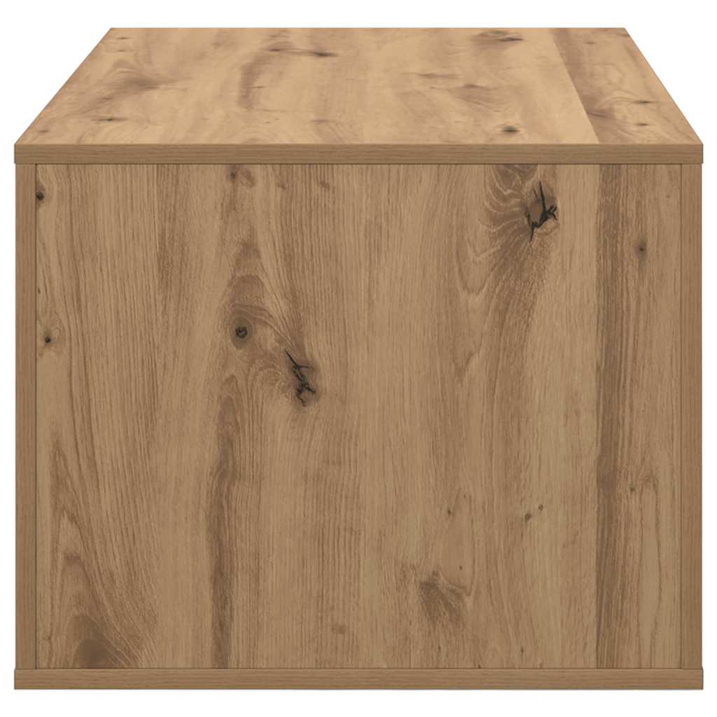 Table basse Chêne artisanal 80 x 50 x 40 cm Bois d'ingénierie - XIOS