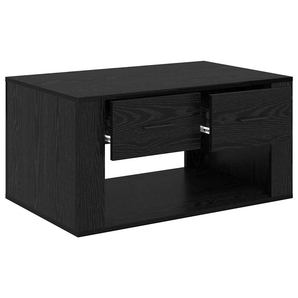 Table basse Chêne noir 80 x 50 x 40 cm Bois d'ingénierie - XIOS