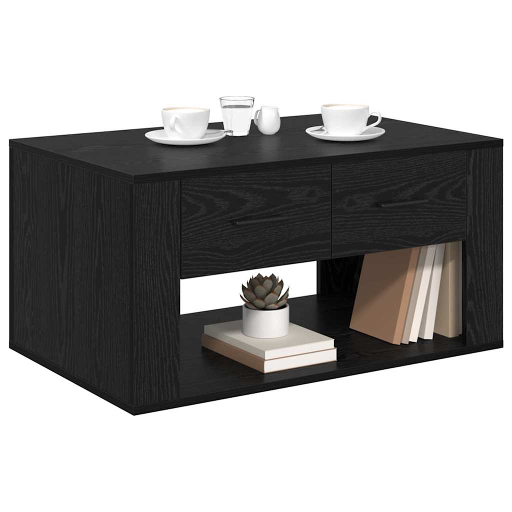 Table basse Chêne noir 80 x 50 x 40 cm Bois d'ingénierie - XIOS