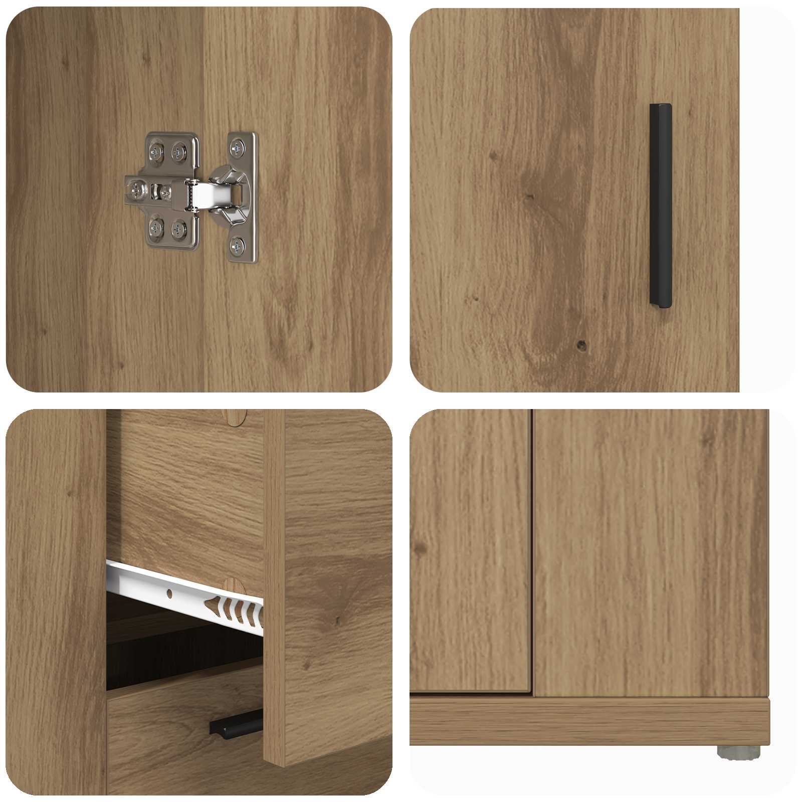 Buffet Chêne artisanal 100 x 33 x 59,5 cm Bois d'ingénierie - XIOS