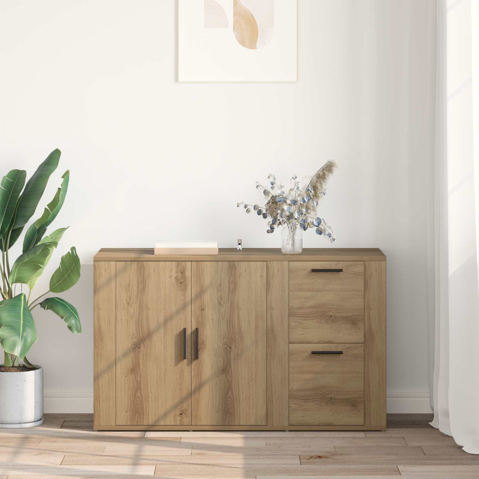 Buffet Chêne artisanal 100 x 33 x 59,5 cm Bois d'ingénierie - XIOS