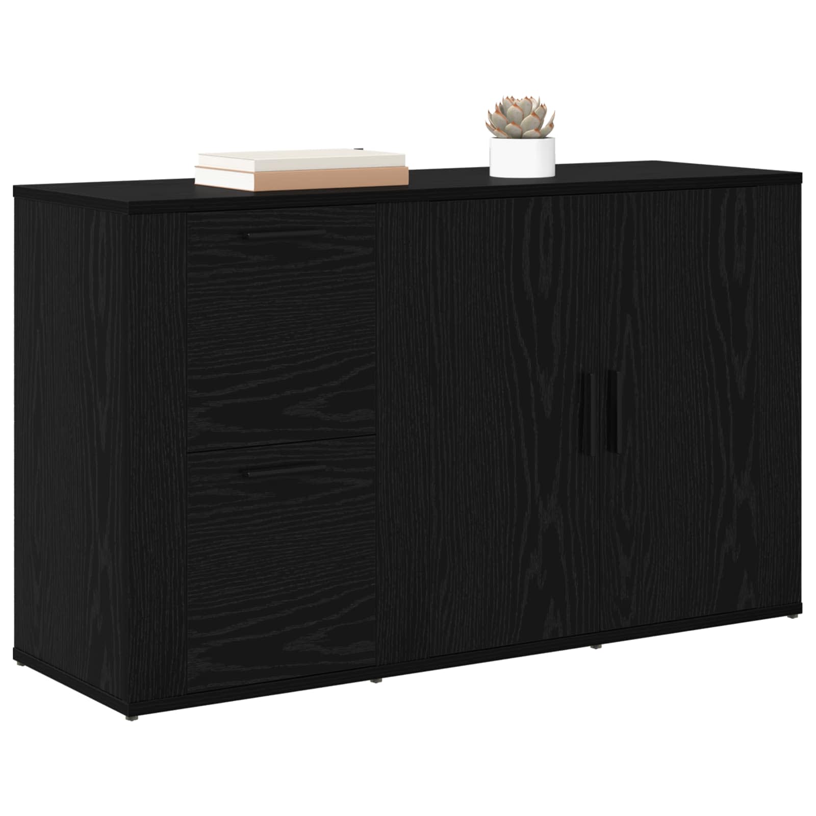 Buffet Chêne noir 100 x 33 x 59,5 cm Bois d'ingénierie - XIOS