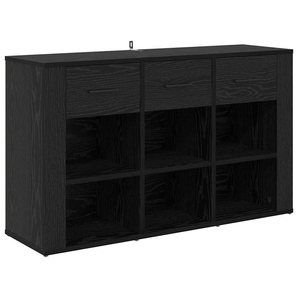 Buffet Chêne noir 100 x 30 x 59,5 cm Bois d'ingénierie - XIOS