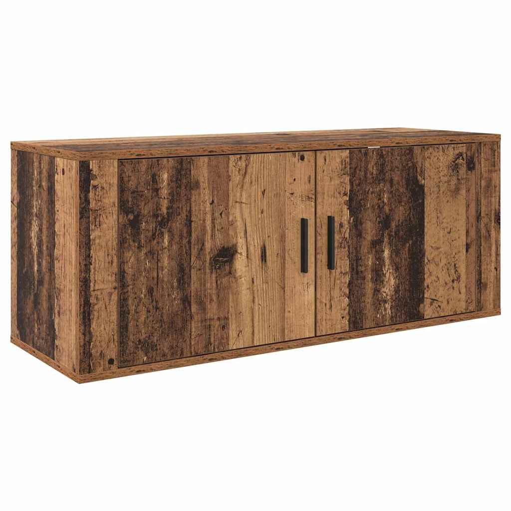 Meuble TV mural Montage mural Bois Ancien 100 x 34,5 x 40 cm - XIOS