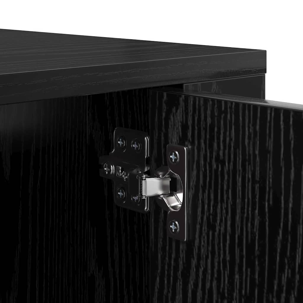 Meuble TV mural Chêne noir 100 x 34,5 x 40 cm Bois d'ingénierie - XIOS