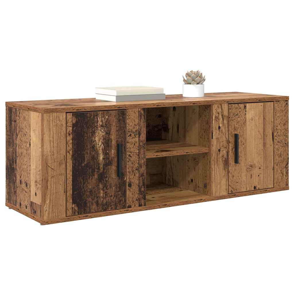 Meuble TV 100 x 31,5 x 35 cm Bois Ancien Bois d'ingénierie - XIOS