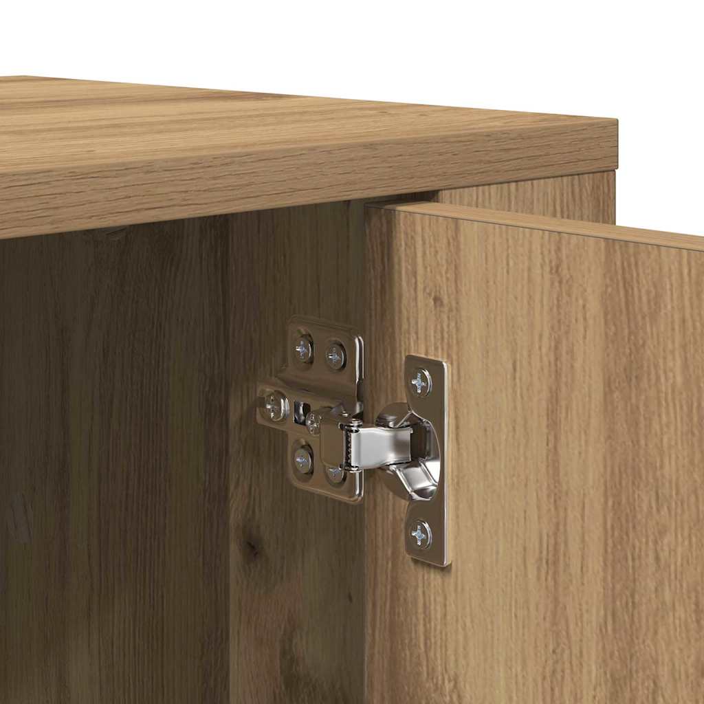 Meuble TV 100 x 31,5 x 35 cm Chêne artisanal Bois d'ingénierie - XIOS