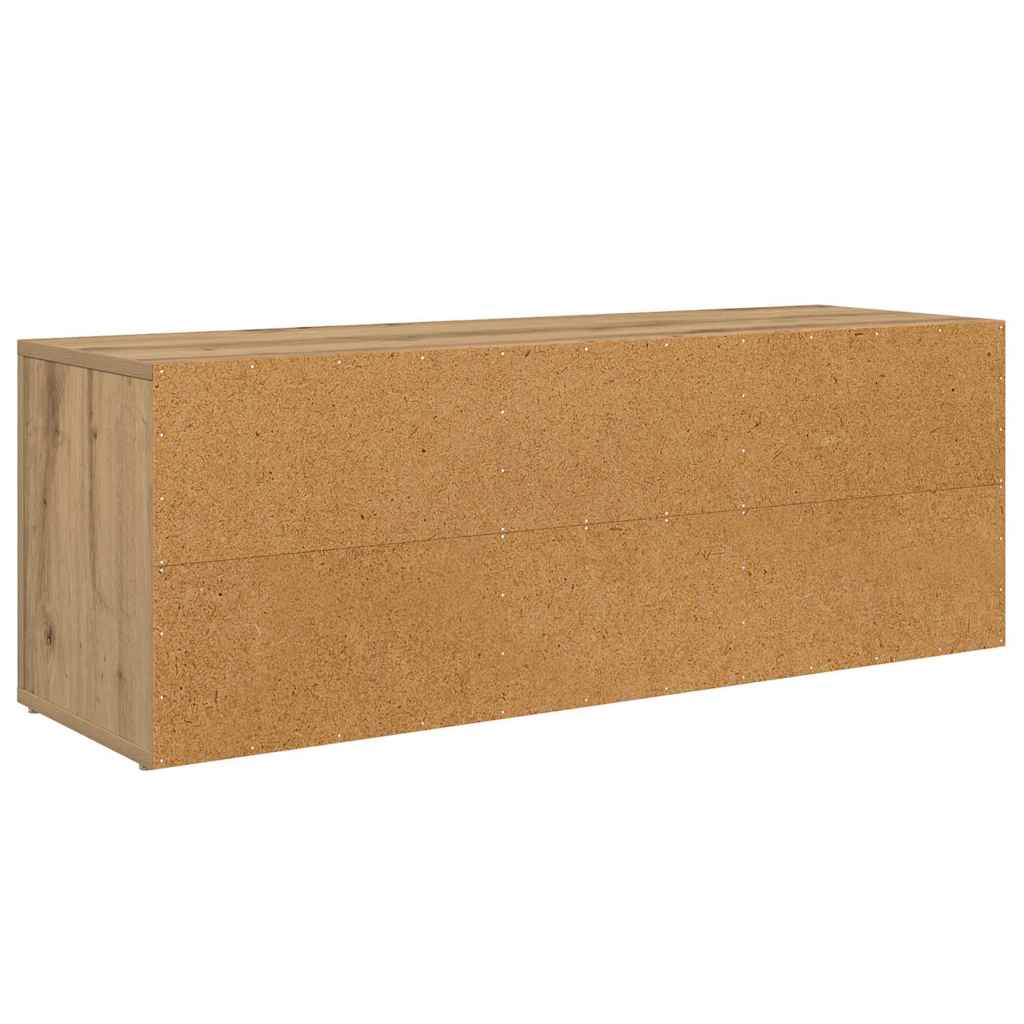 Meuble TV 100 x 31,5 x 35 cm Chêne artisanal Bois d'ingénierie - XIOS