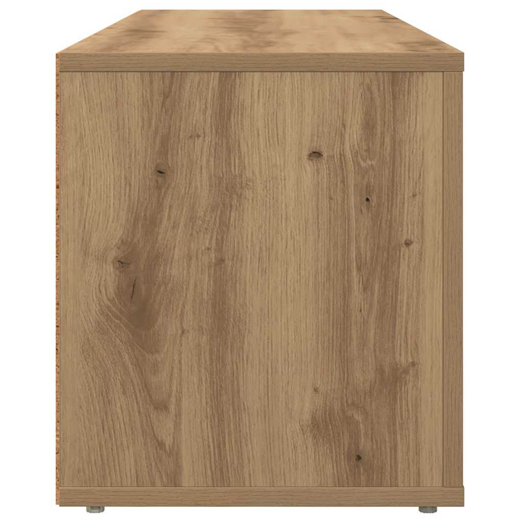 Meuble TV 100 x 31,5 x 35 cm Chêne artisanal Bois d'ingénierie - XIOS