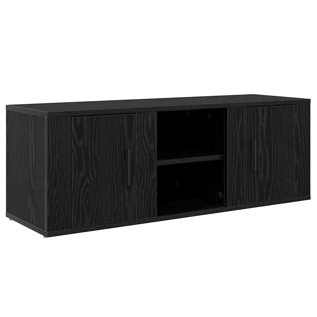 Meuble TV Chêne noir 100 x 31,5 x 35 cm Bois d'ingénierie - XIOS
