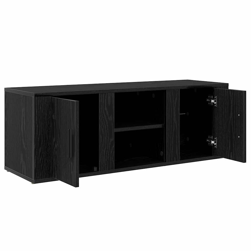 Meuble TV Chêne noir 100 x 31,5 x 35 cm Bois d'ingénierie - XIOS