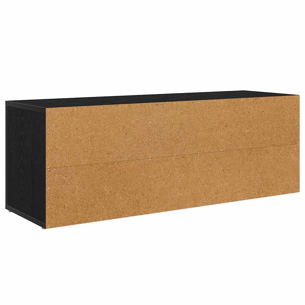 Meuble TV Chêne noir 100 x 31,5 x 35 cm Bois d'ingénierie - XIOS