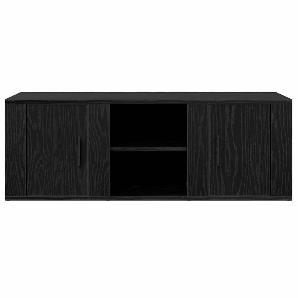 Meuble TV Chêne noir 100 x 31,5 x 35 cm Bois d'ingénierie - XIOS