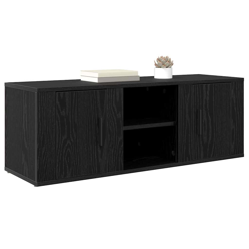 Meuble TV Chêne noir 100 x 31,5 x 35 cm Bois d'ingénierie - XIOS