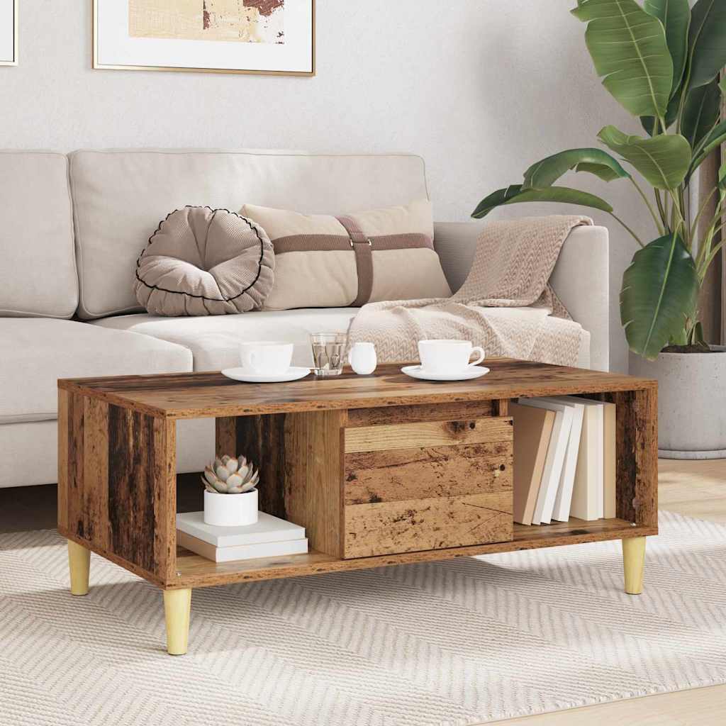 Table basse Bois Ancien 90 x 50 x 26,5 cm Bois d'ingénierie - XIOS