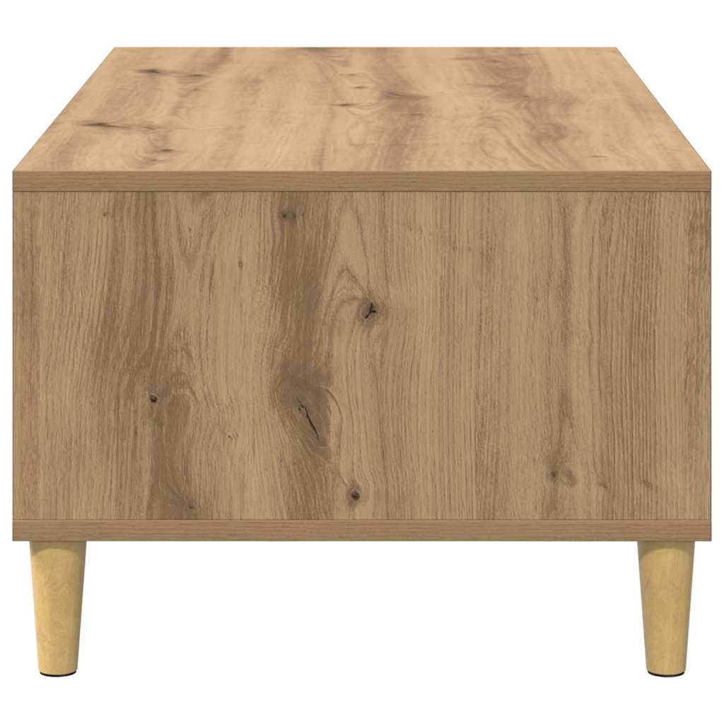 Table basse Chêne artisanal 90 x 50 x 26,5 cm Bois d'ingénierie - XIOS