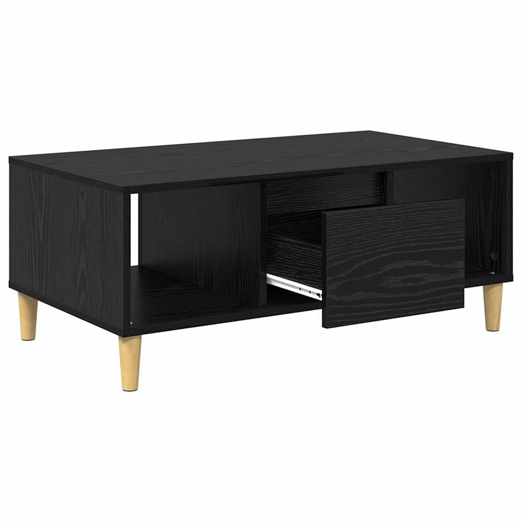 Table basse Chêne noir 90 x 50 x 26,5 cm Bois d'ingénierie - XIOS