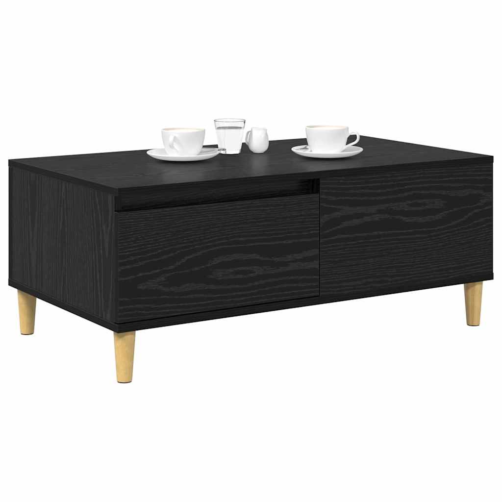 Table basse Chêne noir 90 x 50 x 26,5 cm Bois d'ingénierie - XIOS