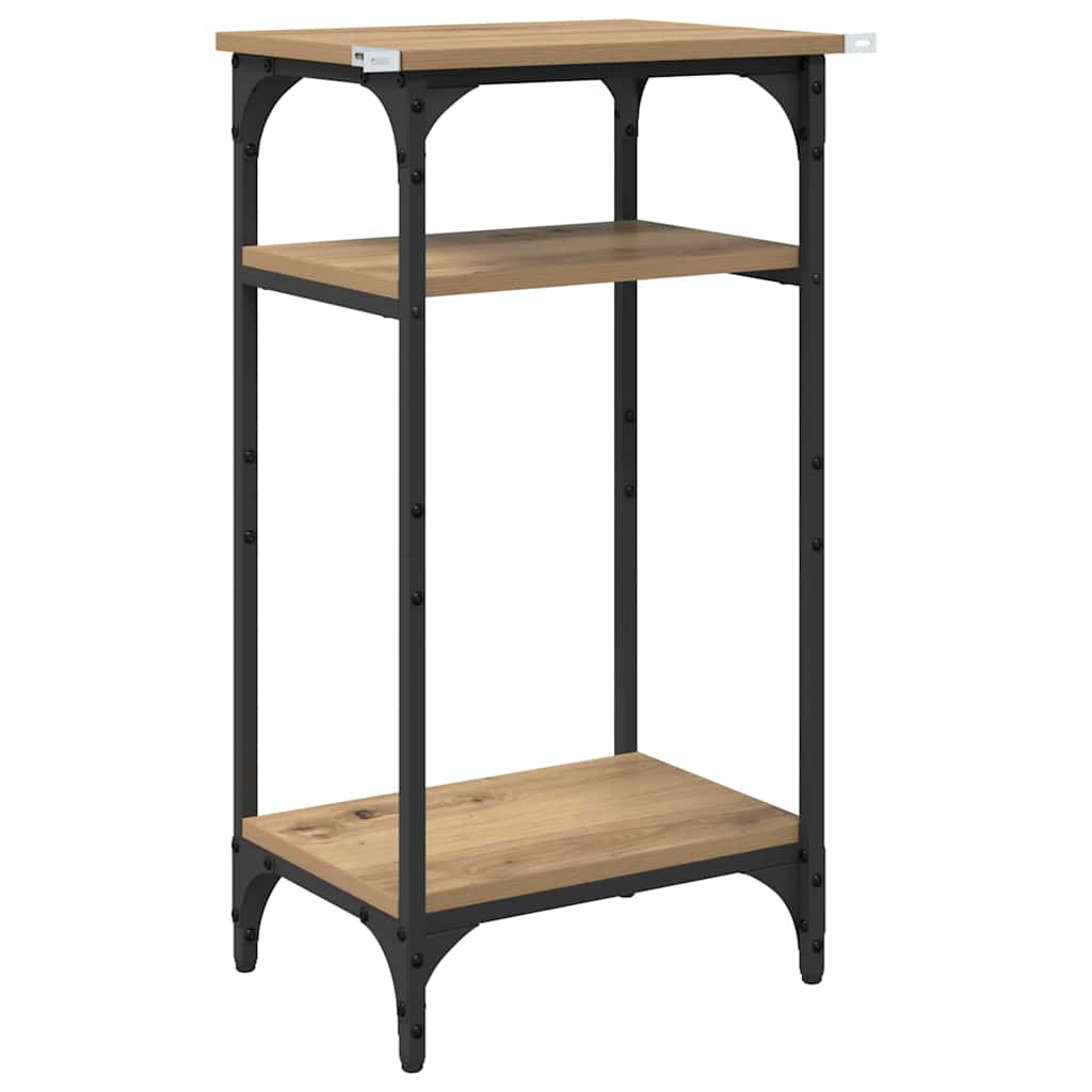 Table d'appoint avec étagère Chêne artisanal 40 x 30 x 75 cm - XIOS