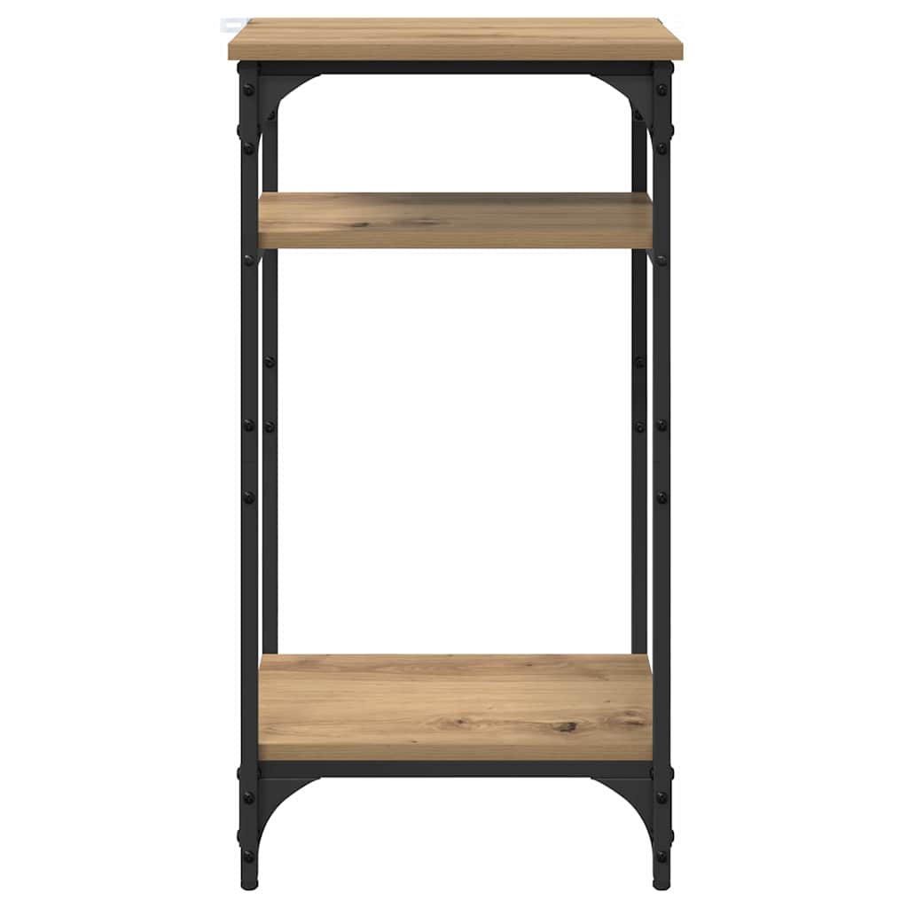 Table d'appoint avec étagère Chêne artisanal 40 x 30 x 75 cm - XIOS