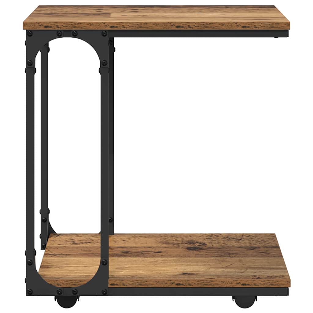 Table d'appoint Bois ancien 50 x 35 x 55,5 cm Bois d'ingénierie - XIOS