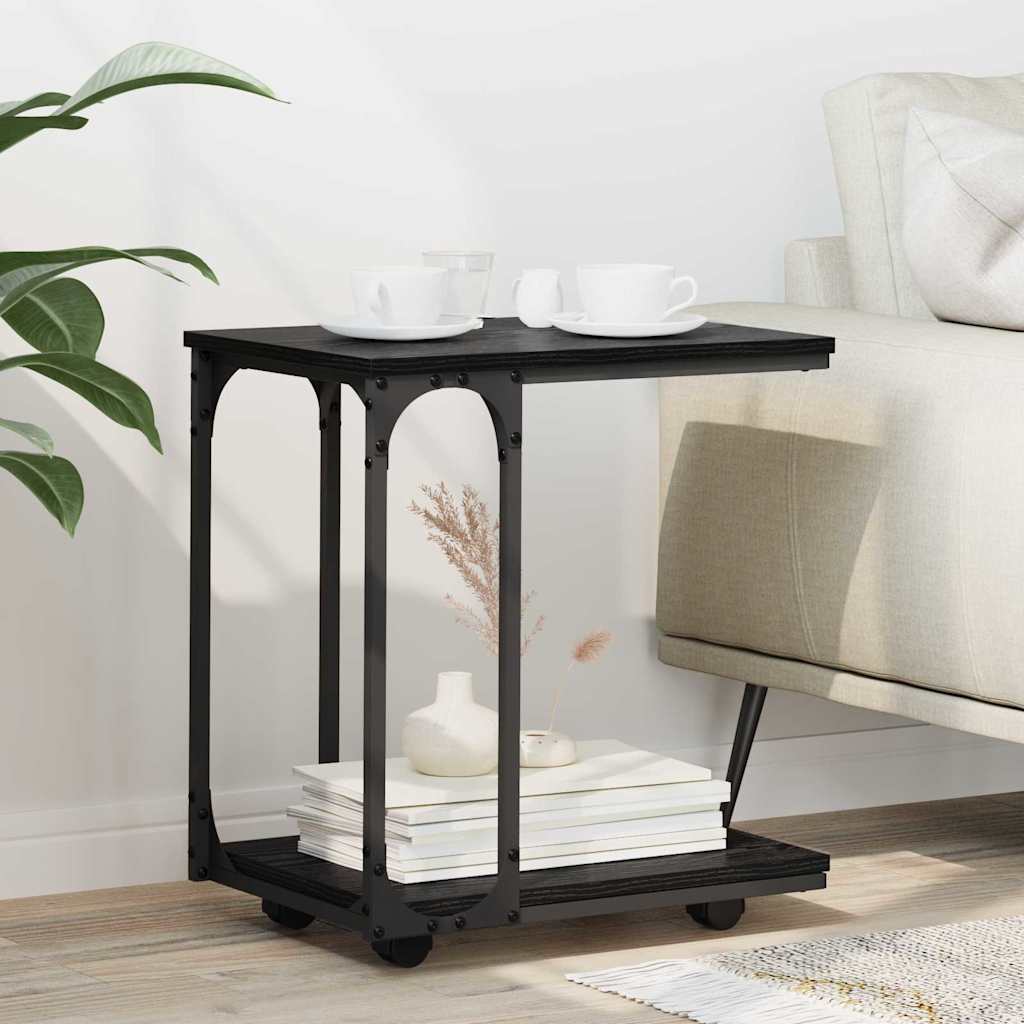 Table d'appoint Chêne noir 50 x 35 x 55,5 cm Bois d'ingénierie - XIOS