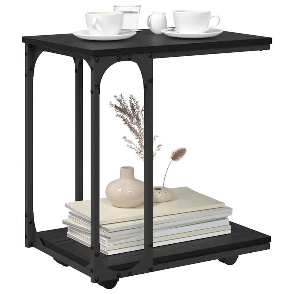 Table d'appoint Chêne noir 50 x 35 x 55,5 cm Bois d'ingénierie - XIOS