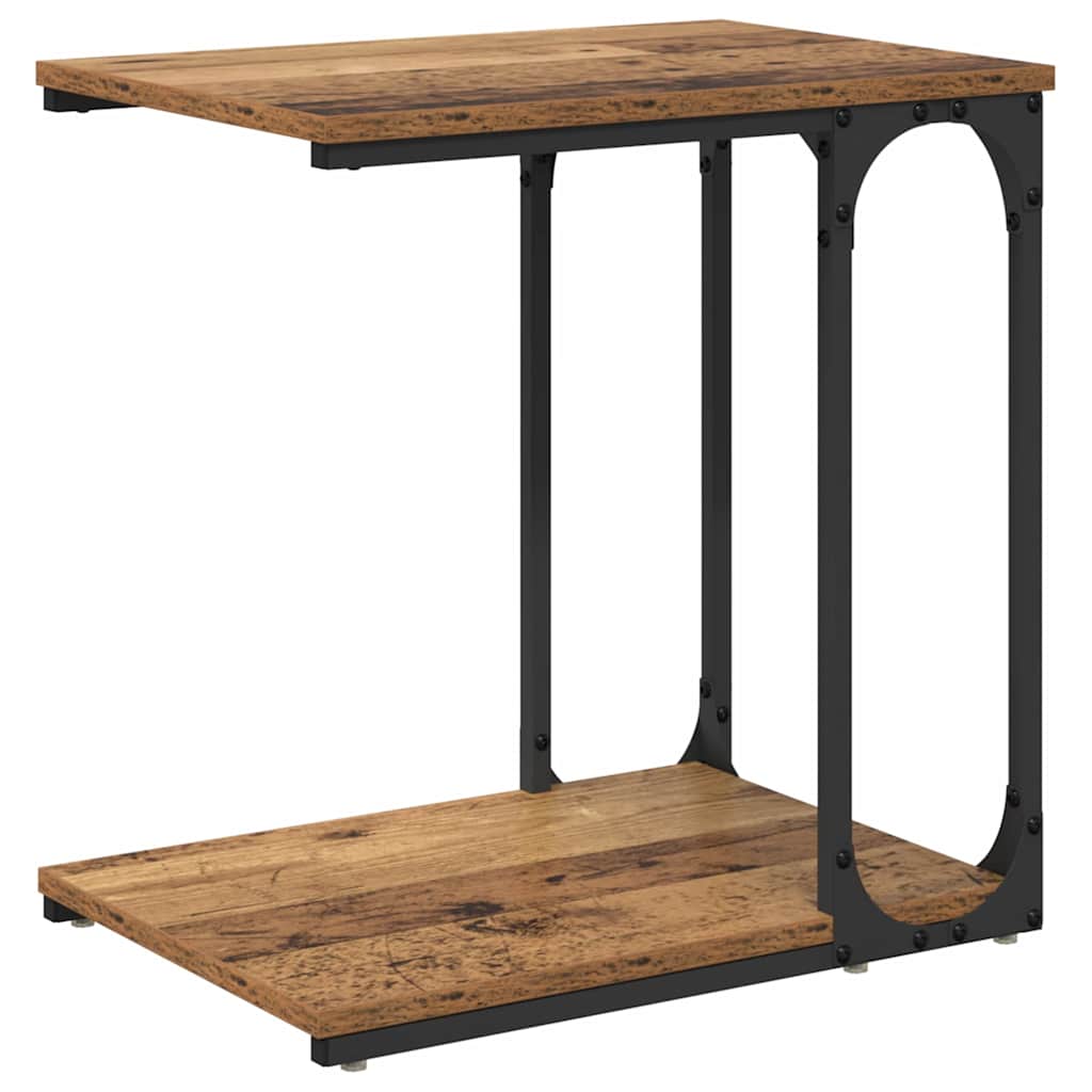 Table d'appoint Bois ancien 50 x 35 x 52 cm Bois d'ingénierie - XIOS
