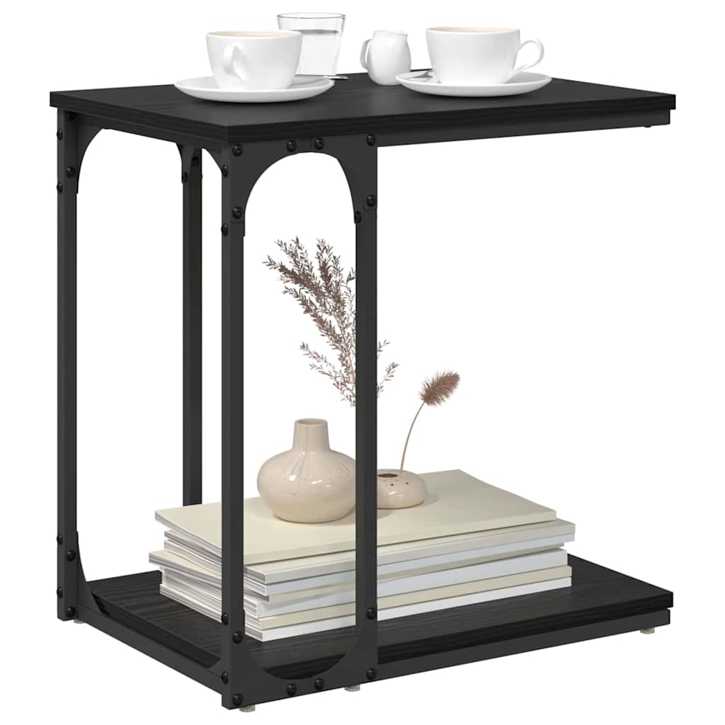 Table d'appoint Chêne noir 50 x 35 x 52 cm Bois d'ingénierie - XIOS