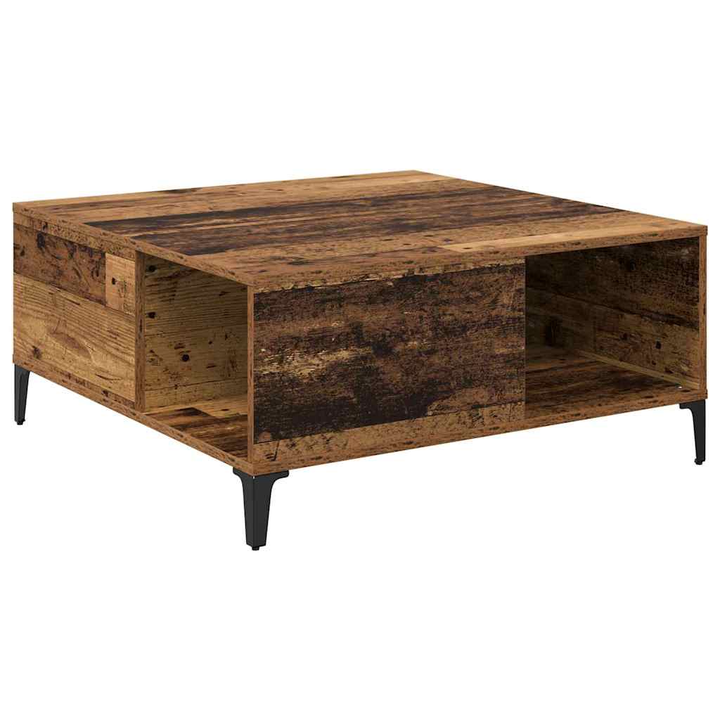 Table basse Bois Ancien 80 x 80 x 36,5 cm Bois d'ingénierie - XIOS