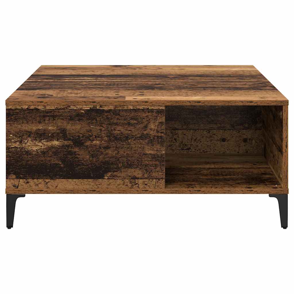 Table basse Bois Ancien 80 x 80 x 36,5 cm Bois d'ingénierie - XIOS