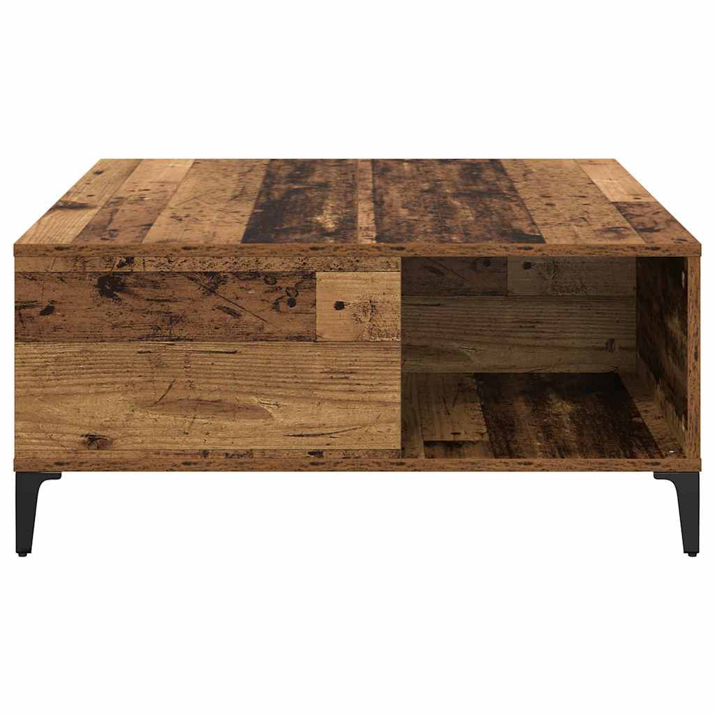 Table basse Bois Ancien 80 x 80 x 36,5 cm Bois d'ingénierie - XIOS