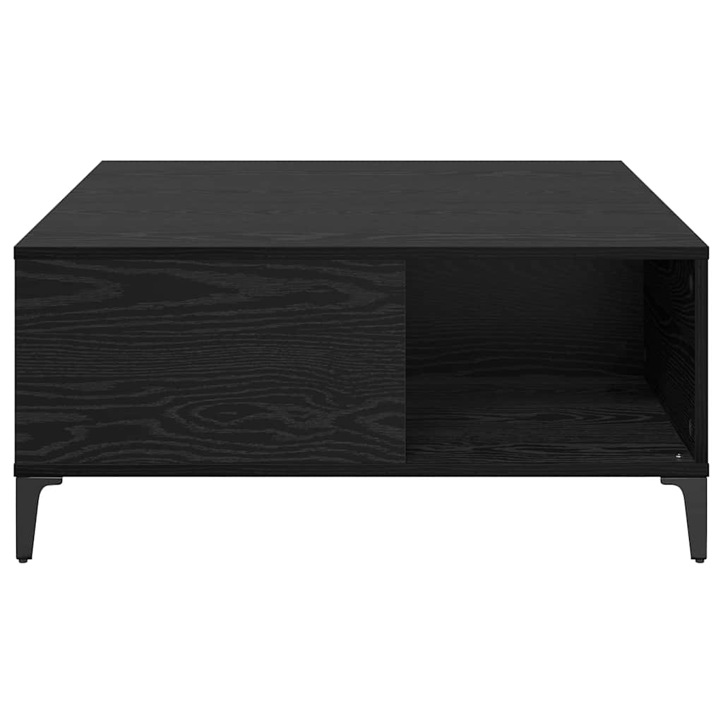 Table basse Chêne noir 80 x 80 x 36,5 cm Bois d'ingénierie - XIOS