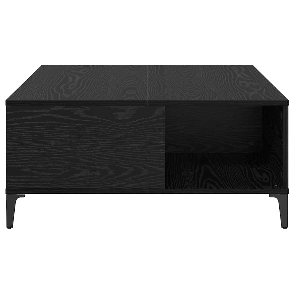 Table basse Chêne noir 80 x 80 x 36,5 cm Bois d'ingénierie - XIOS