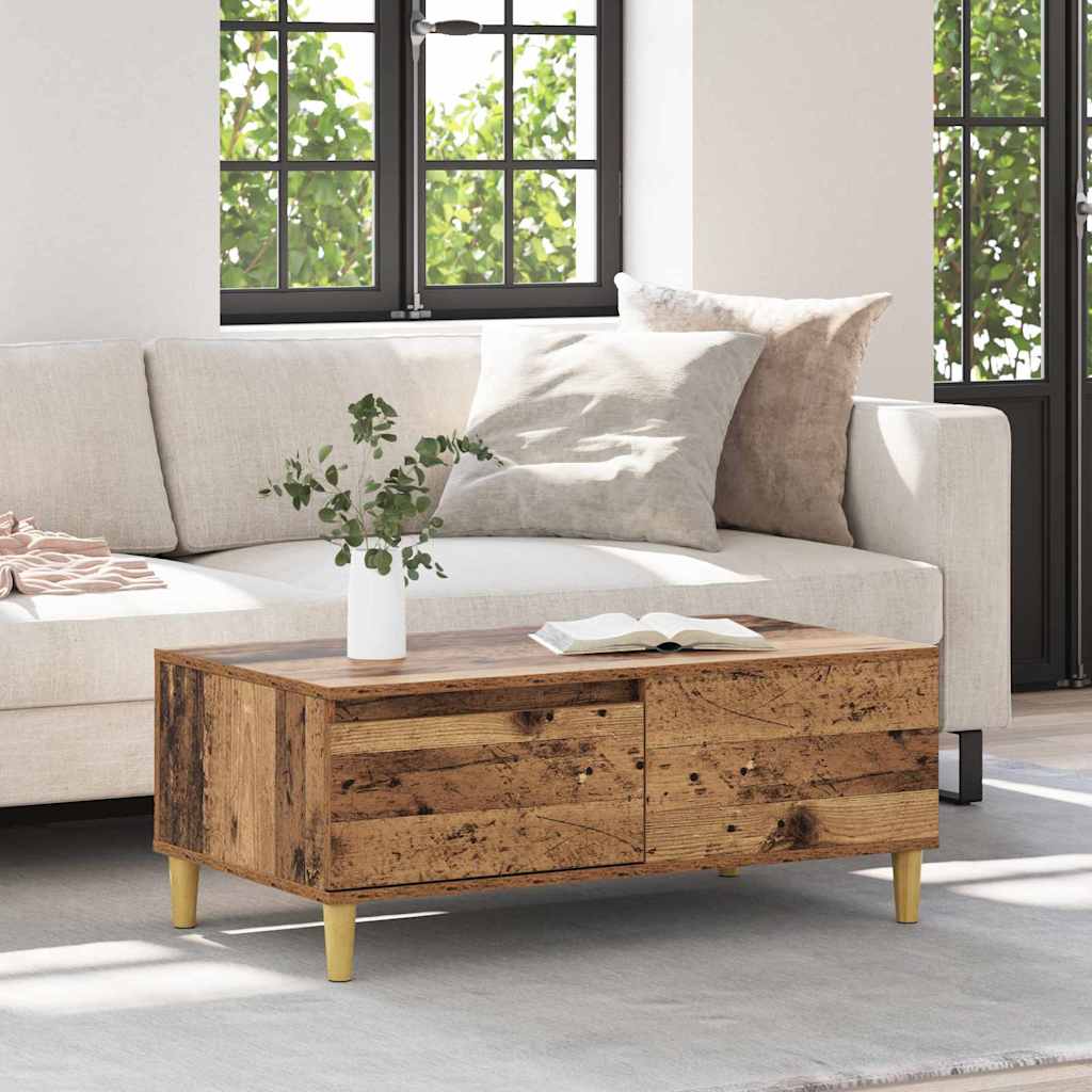 Table basse Bois Ancien 90 x 50 x 35 cm Bois d'ingénierie - XIOS