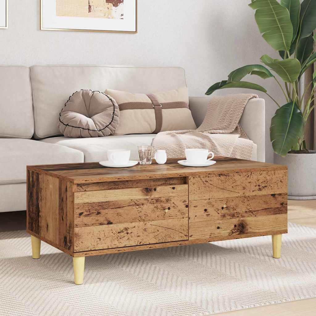 Table basse Bois Ancien 90 x 50 x 35 cm Bois d'ingénierie - XIOS