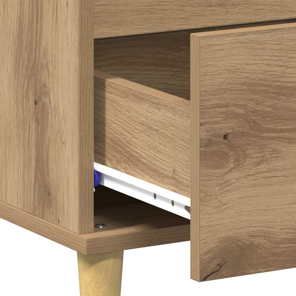 Table basse Chêne artisanal 90 x 50 x 35 cm Bois d'ingénierie - XIOS