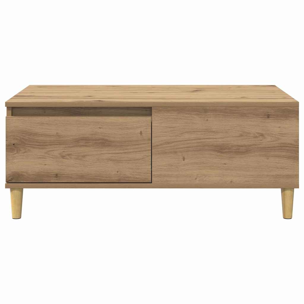 Table basse Chêne artisanal 90 x 50 x 35 cm Bois d'ingénierie - XIOS