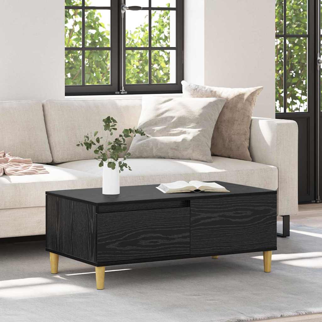 Table basse Chêne noir 90 x 50 x 35 cm Bois d'ingénierie - XIOS