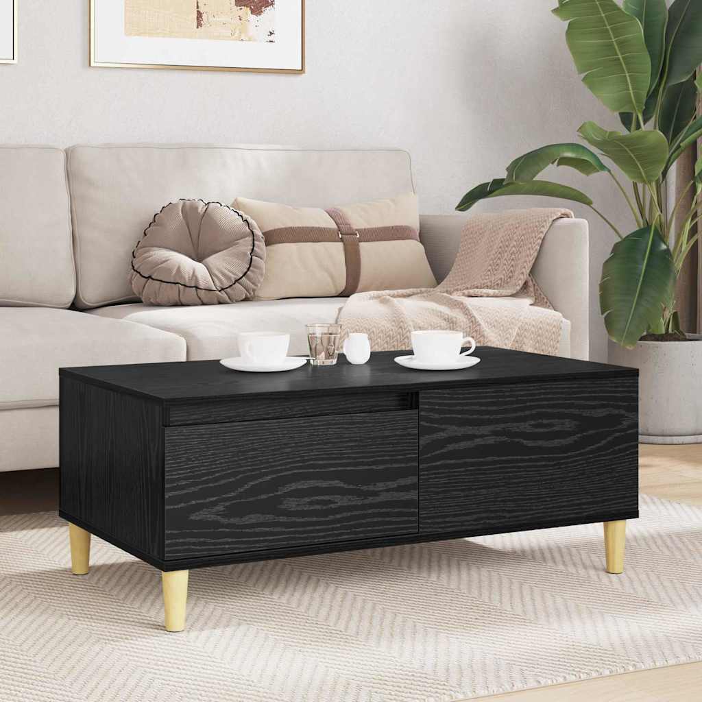 Table basse Chêne noir 90 x 50 x 35 cm Bois d'ingénierie - XIOS