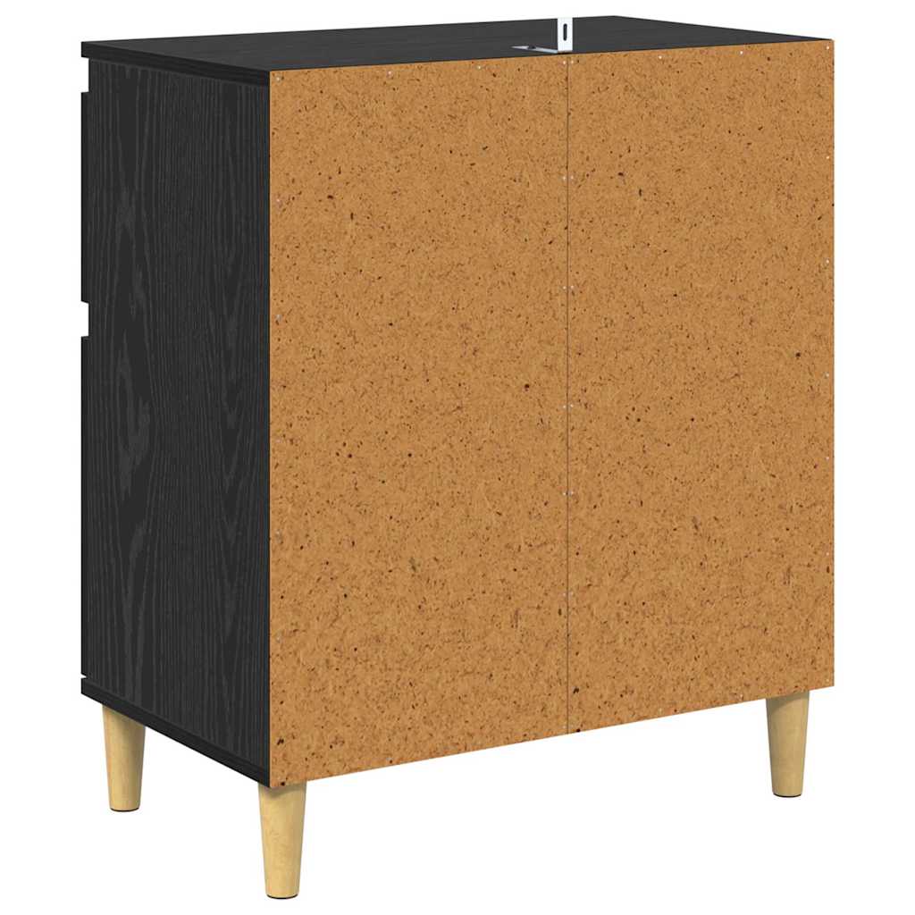 Buffet avec tiroir Chêne noir 60 x 35 x 70 cm Bois d'ingénierie - XIOS