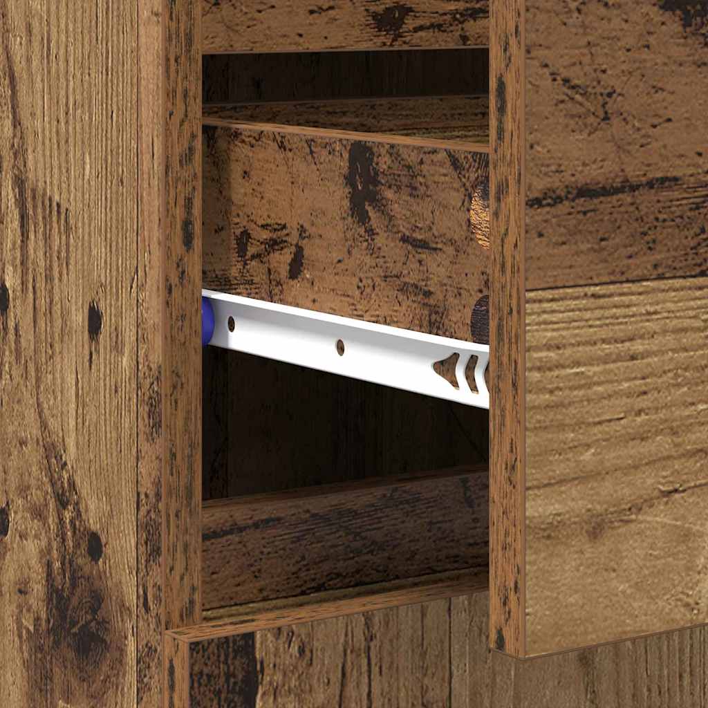 Buffet Bois Ancien 60 x 35 x 70 cm Bois d'ingénierie et fer - XIOS