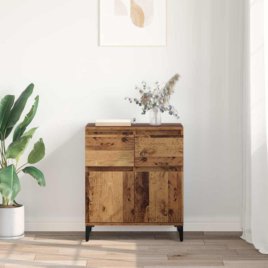 Buffet Bois Ancien 60 x 35 x 70 cm Bois d'ingénierie et fer - XIOS