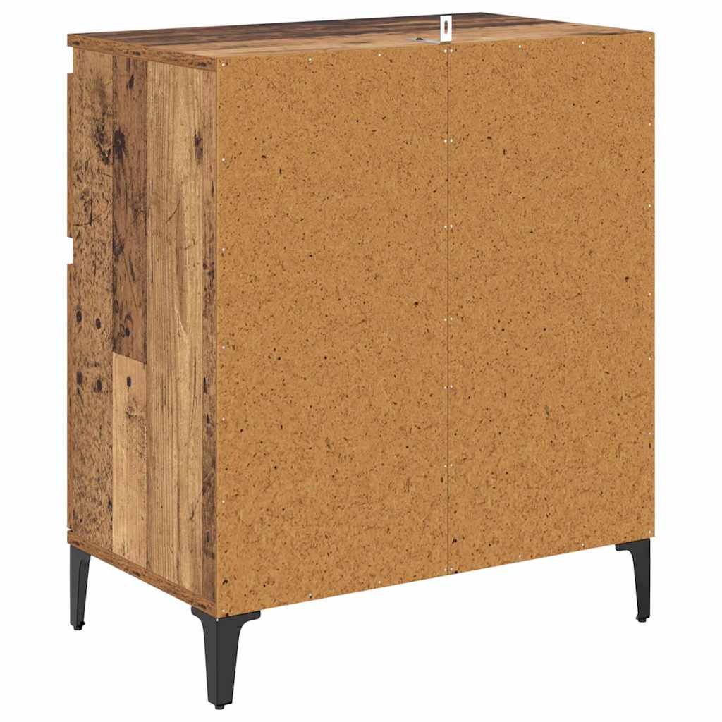 Buffet Bois Ancien 60 x 35 x 70 cm Bois d'ingénierie et fer - XIOS