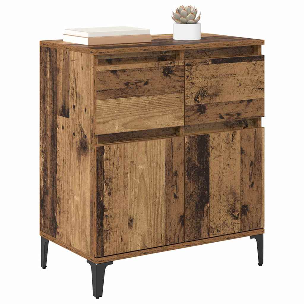 Buffet Bois Ancien 60 x 35 x 70 cm Bois d'ingénierie et fer - XIOS