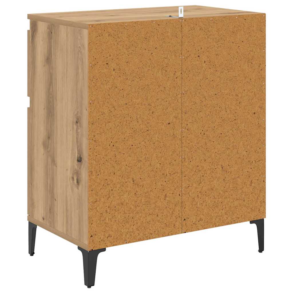 Buffet Chêne artisanal 60 x 35 x 70 cm Bois d'ingénierie et fer - XIOS